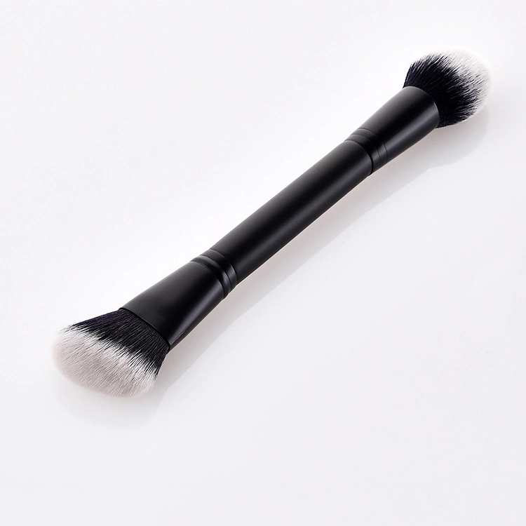 Double Ended Contour Highlight Makeup Brush for Cream and Powder, Foundation, Blending