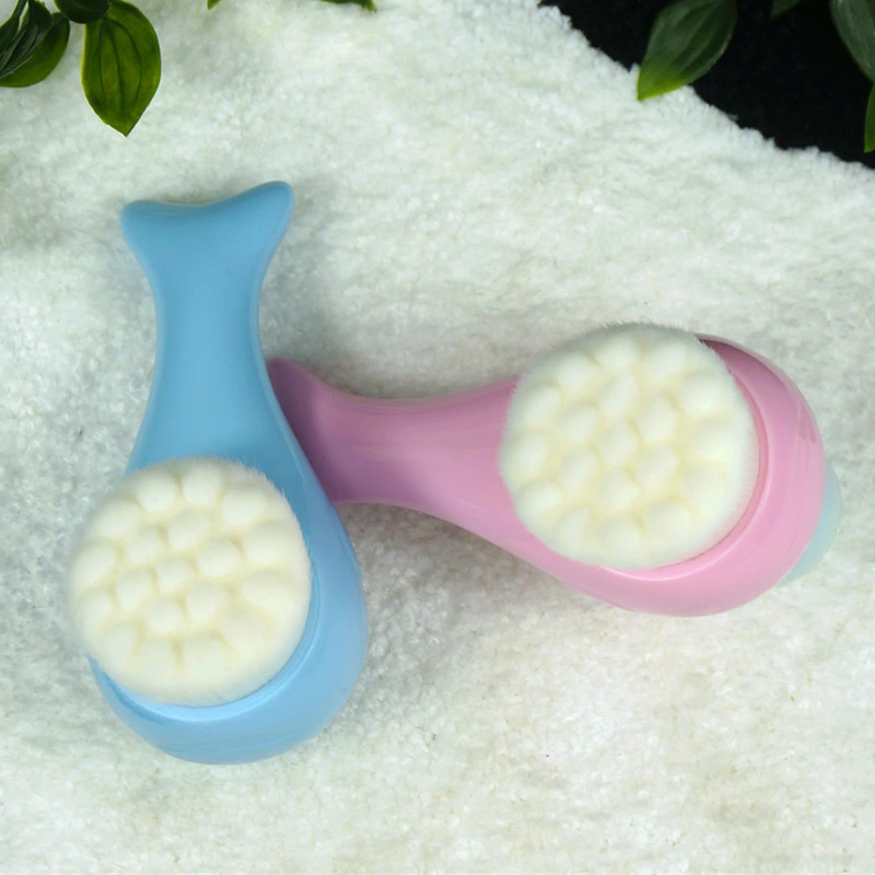 Fiber Soft Facial Brush Deep Pore Cleansing Brush Whale Handle