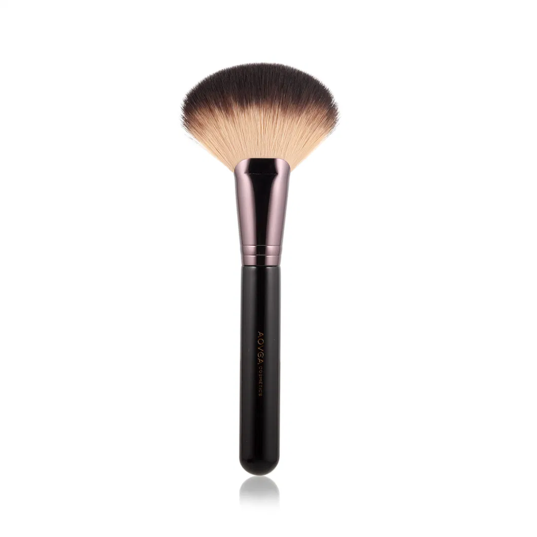 Synthetic Hair Private Label Individual Powder Highlight Fan Brush