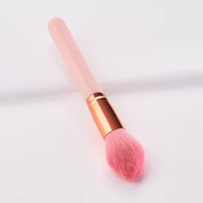 Pincel de blush de maquiagem para aplicação impecável da base Kabuki para misturar, polir, pontilhar e corretivo